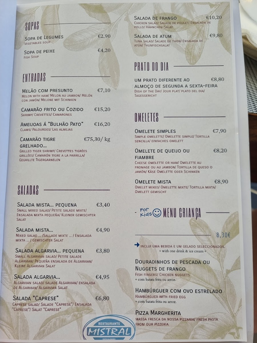 Menu Mistral-8